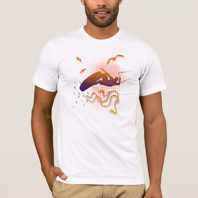 Fly like the birds, kitesurf shirt (Front)