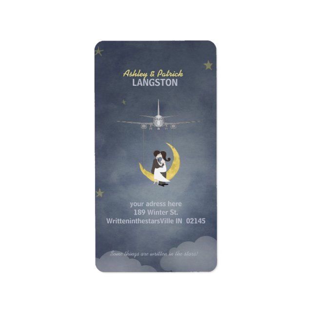 Fly Me to The Moon 2 Address Label (Front)