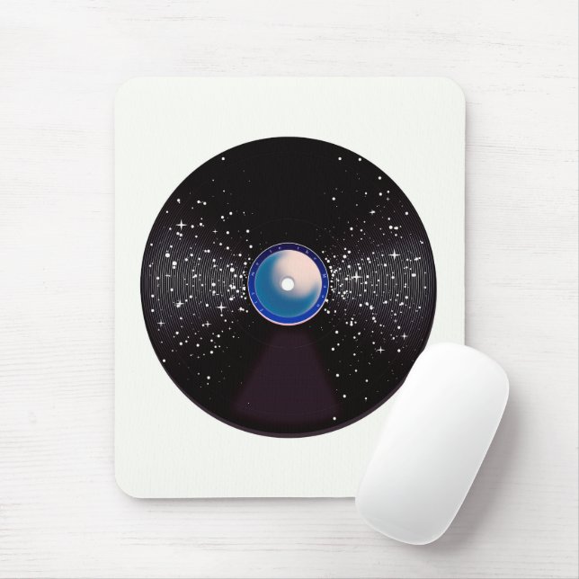 Fly Me to the Moon Mouse Pad (With Mouse)