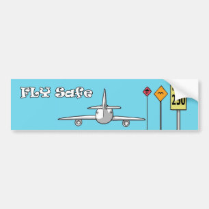 Fly Safe Bumper Sticker
