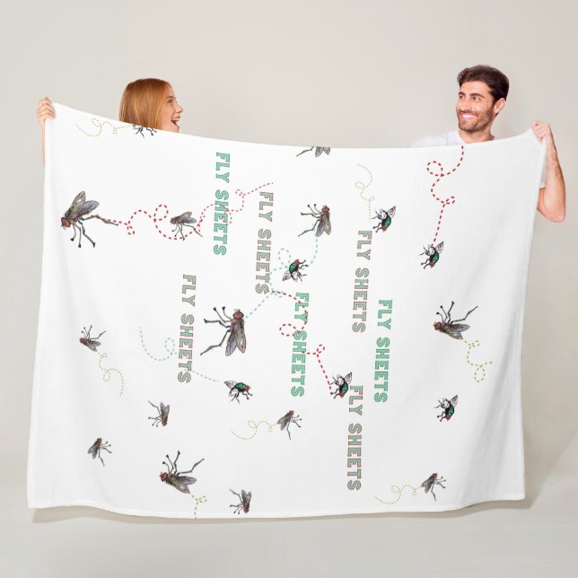 fly sheets doesn't refer to sheets with flies  fleece blanket (In Situ)