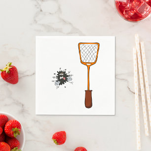 Fly Swat Dead Insect Paper Napkins