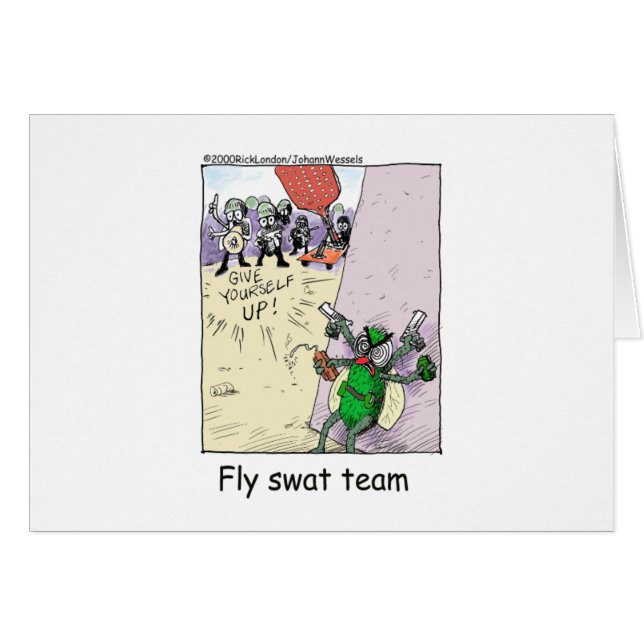 Fly Swat Team Funny Police Gifts & Collectibles (Front Horizontal)
