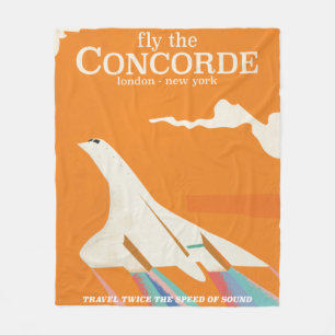 Fly the Concorde Fleece Blanket