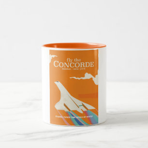 Fly the Concorde Two-Tone Coffee Mug