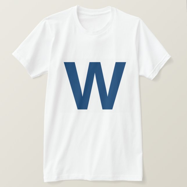 Fly the W, Chicago Baseball Men's T-Shirt (Design Front)