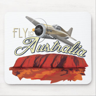 Fly To Australia Mouse Pad