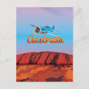 Fly To Australia Postcard