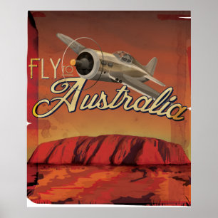 Fly To Australia Poster