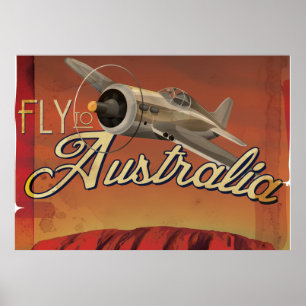 Fly To Australia Poster