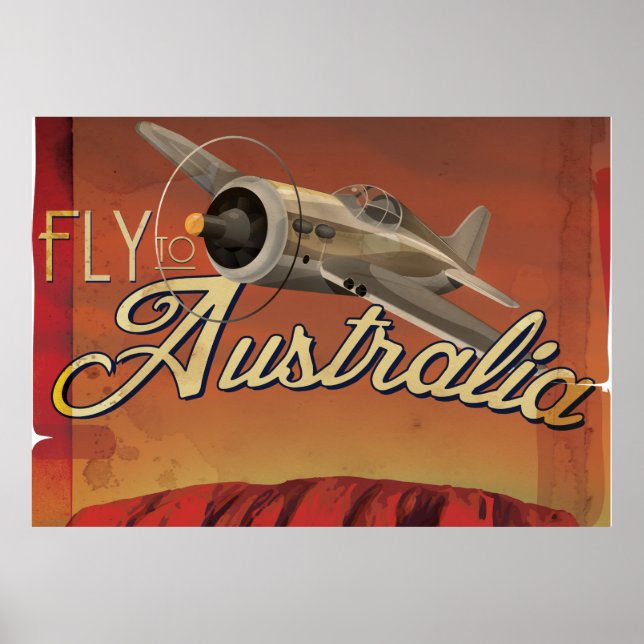Fly To Australia Poster (Front)