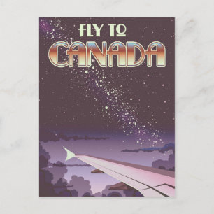 Fly To Canada Postcard