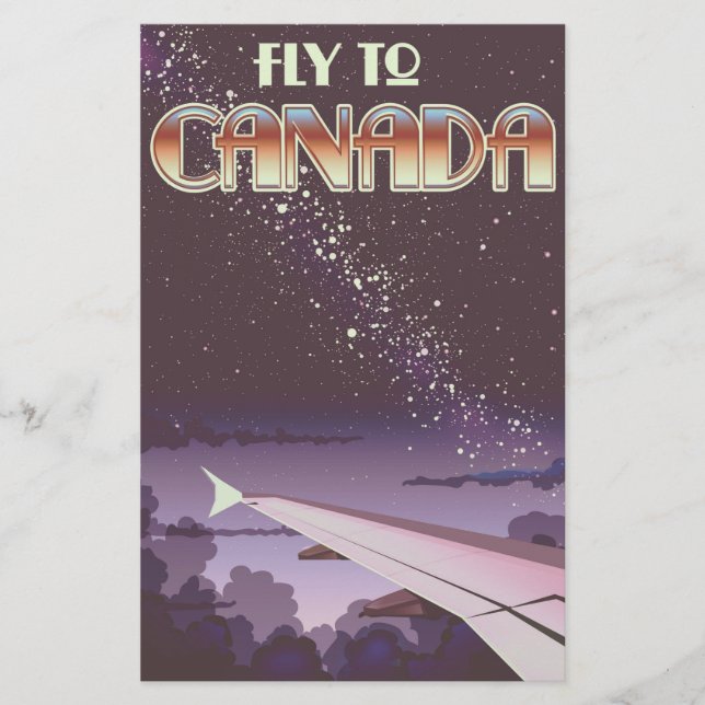 Fly To Canada Stationery (Front)