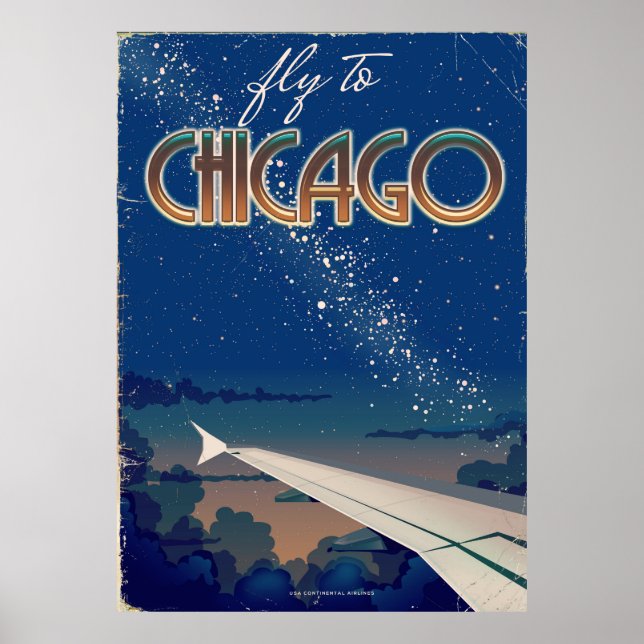 Fly to Chicago Poster (Front)
