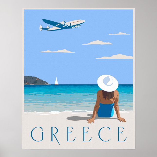 Fly to Greece Poster (Front)