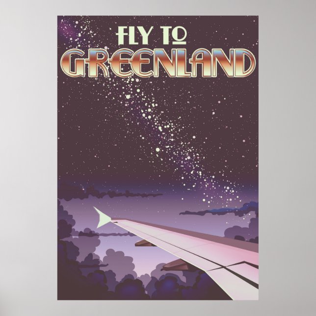 Fly To Greenland Poster (Front)