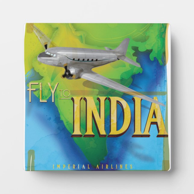 Fly To India Plaque (Front)