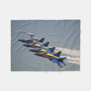 Fly to Sleep with the Blue Angels Fleece Blanket