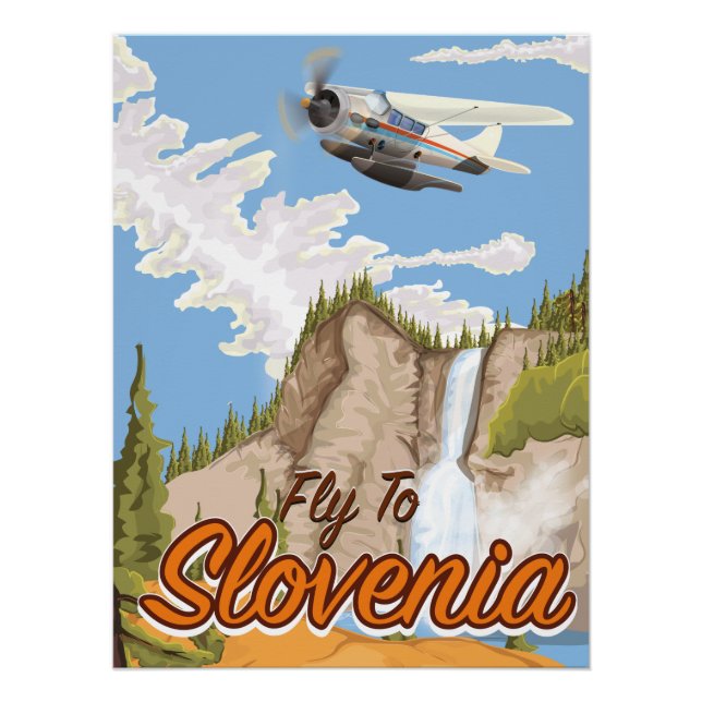 Fly To Slovenia Poster (Front)
