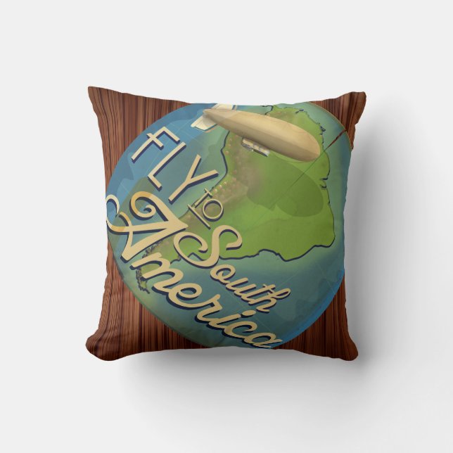 Fly To South America Cushion (Front)