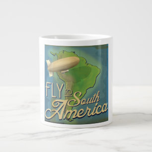Fly To South America Large Coffee Mug