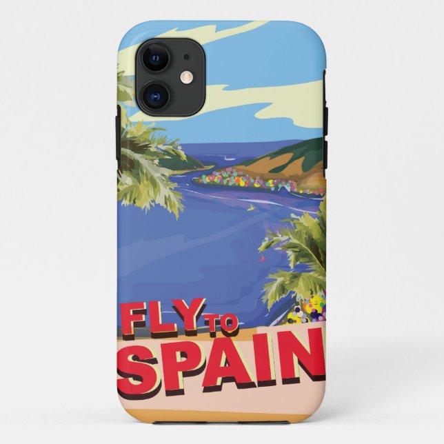 Fly To Spain Case-Mate iPhone Case (Back)
