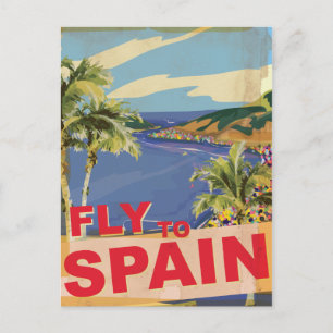Fly To Spain Postcard