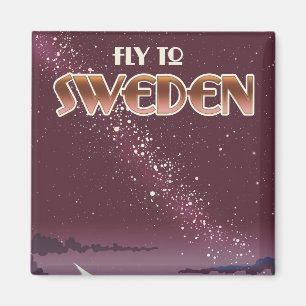 Fly to Sweden Magnet