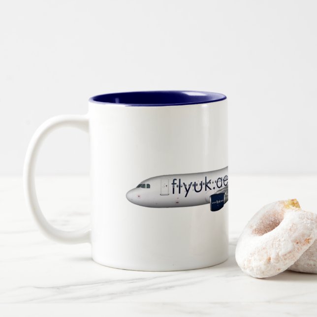 Fly UK A320 Mug (With Donut)