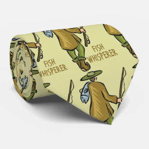 Fly Whisperer Trout Fishing Fisherman Tie