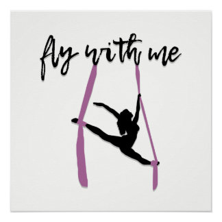 "Fly With Me" Aerial Silks Art Print