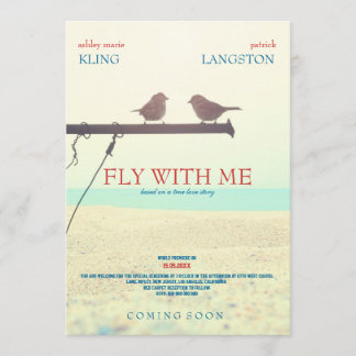 Fly with Me - Wedding Invitation