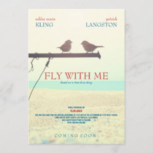 Fly with Me - Wedding Invitation