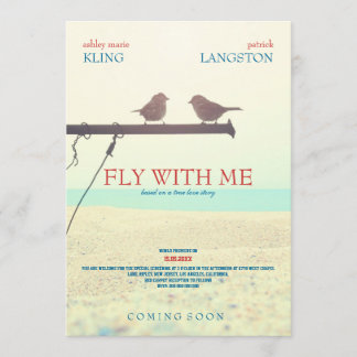Fly with Me - Wedding Invitation