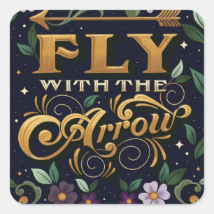 Fly With the Arrow Sticker