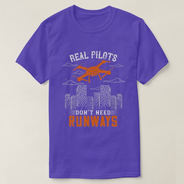 Fly With The Drone Through The Area  (2)  T-Shirt (Design Front)