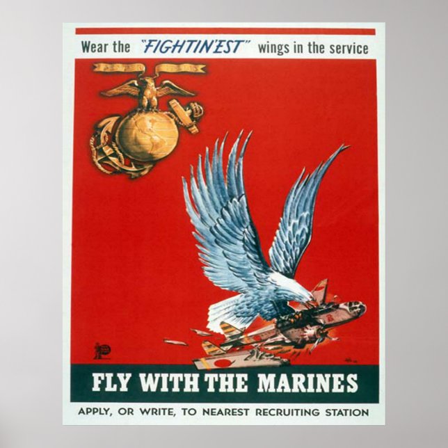Fly with the Marines Poster (Front)