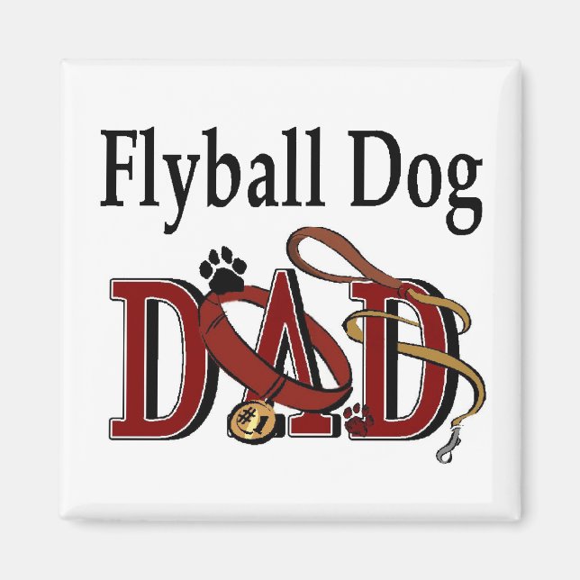 Flyball Dog Gifts Magnet (Front)