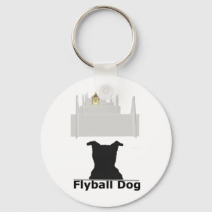 Flyball Dog Key Ring