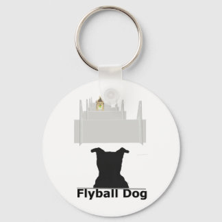 Flyball Dog Key Ring