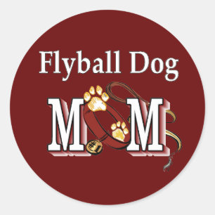Flyball Dog Mum Gifts Classic Round Sticker