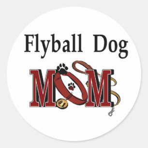 Flyball Dog Mum Gifts Classic Round Sticker