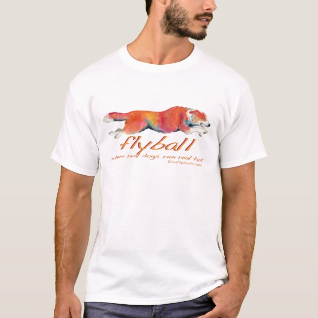 Flyball real dogs T-Shirt (Front)