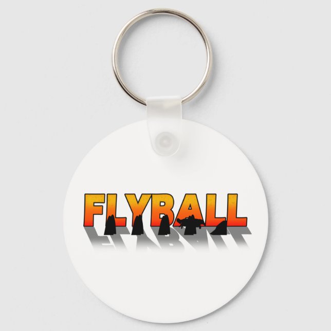 Flyball Shadow Key Ring (Front)