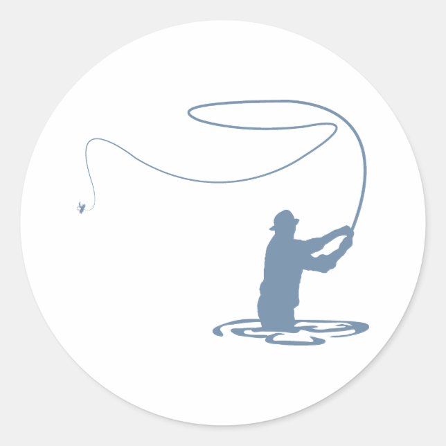 Flycasting Classic Round Sticker (Front)