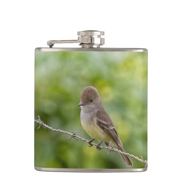 Flycatcher Hip Flask (Front)