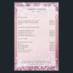 Flyer<br><div class="desc">Modern,   glitter,  salon,  price list flyer. Edit your product in a few minutes by adding your data. You can change the font/colour/position by "further personalisation".</div>