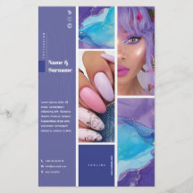 Flyer 14 cm x 21,6 cm Beauty & Nail art