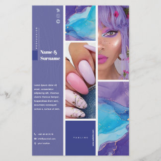 Flyer 14 cm x 21,6 cm Beauty & Nail art