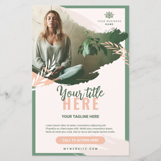 Flyer 14 cm x 21,6 cm Well-being prospectus 14 (Front)